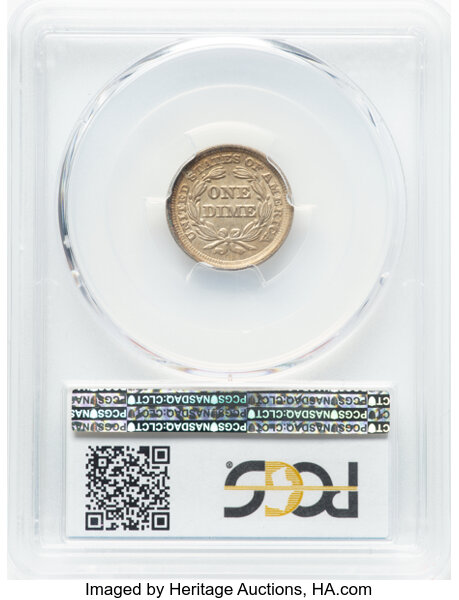 1853 10c Arrows MS69 thumbnail 12