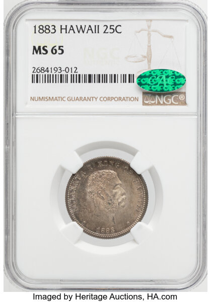 1883 25c Hawaii MS PL thumbnail 3