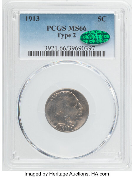 1913 5c Buffalo, Type 2 MS thumbnail 3