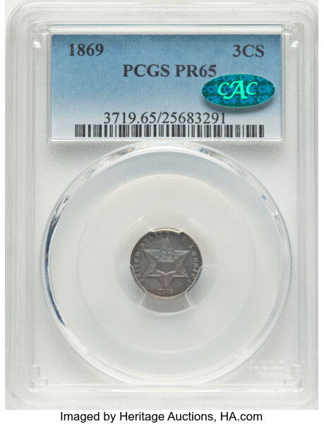 1869/'8' 3cS Narrow Date PR thumbnail 3