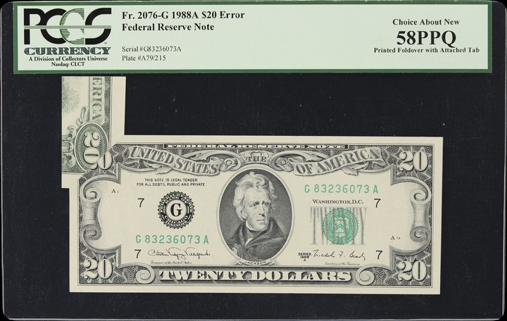 1988A $20  (Fr. 2076G) thumbnail 2