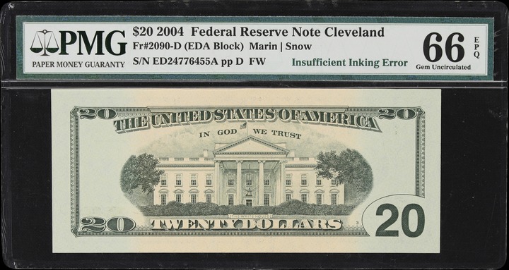 2004 $20  (Fr. 2090D) thumbnail 2