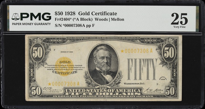 1928 $50  Star Replacement (Fr. 2404*) thumbnail 4