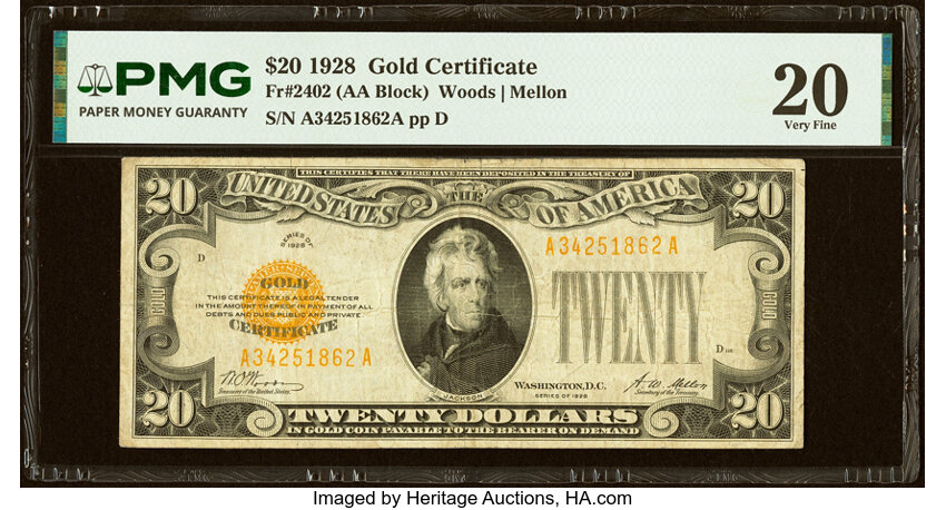 1928 $20  (Fr. 2402) thumbnail 4