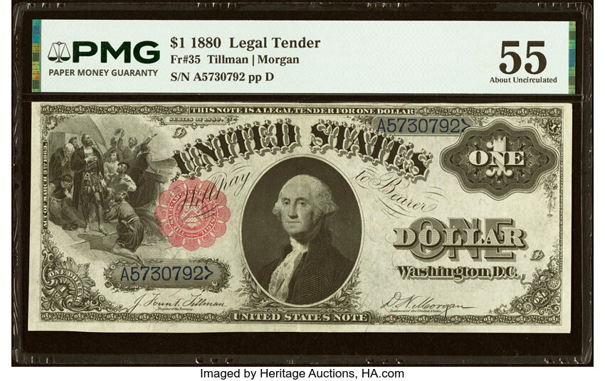 1880 $1  (Fr. 35) thumbnail 2