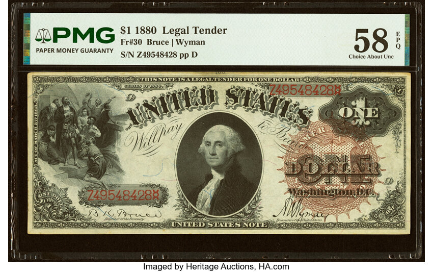 1880 $1  (Fr. 30) thumbnail 4
