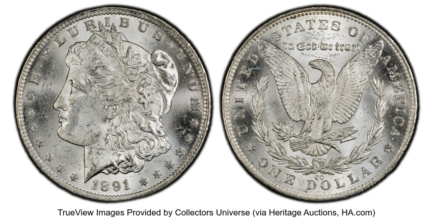 1891-CC $1  Spitting Eagle, VAM-3  MS thumbnail 10
