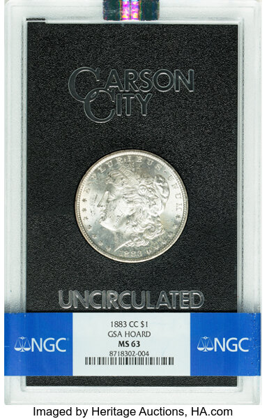 1883-CC $1  GSA Hoard, Hard package MS thumbnail 16