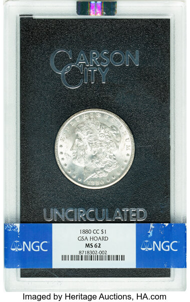 1880-CC $1  GSA Hoard, Hard package MS thumbnail 12