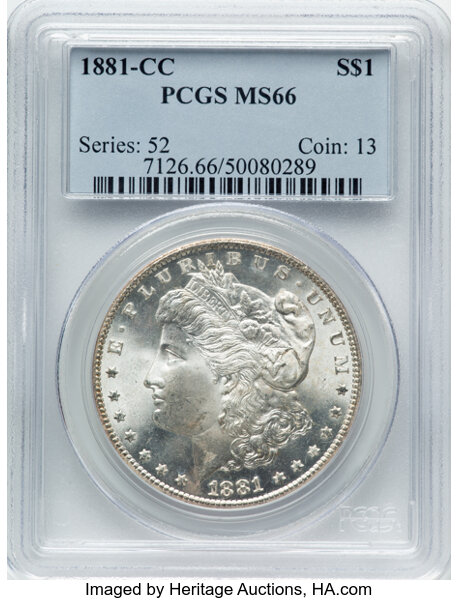 1881-CC $1  CC Tilted Left, VAM-6 MS thumbnail 5