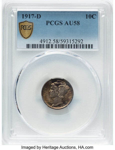 1917-D 10c VF35 thumbnail 24