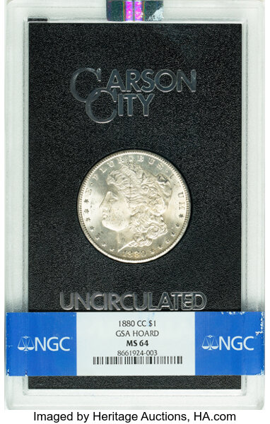 1880-CC $1  GSA Hoard, Hard package MS thumbnail 11