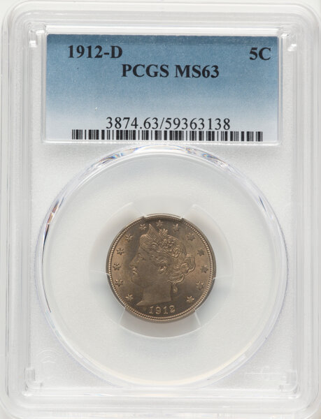 1912-D 5c MS thumbnail 4