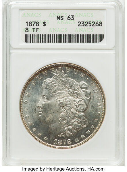 1878 8TF $1  Pierced Eyelid, VAM-6 MS thumbnail 3