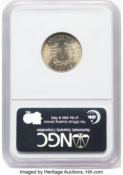 1889 5c MS66 CAC thumbnail 2