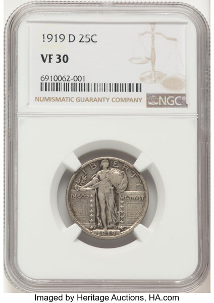 1919-D 25c MS thumbnail 4