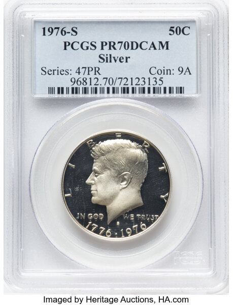 1976-S 50c Silver PR DCAM thumbnail 5