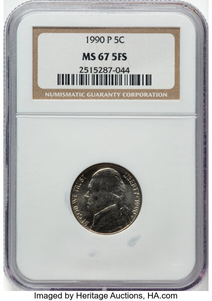 1990-P 5c MS FS thumbnail 3