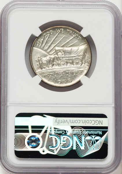 1938-D 50c Oregon Trail MS66 thumbnail 4