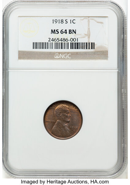 1918-S 1c MS BN thumbnail 3