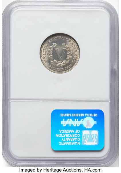 Liberty (V) Nickel 5c No Cents, 1883 [Type] AU58 thumbnail 24
