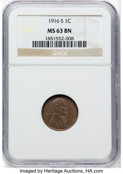 1916-S 1c MS BN thumbnail 5