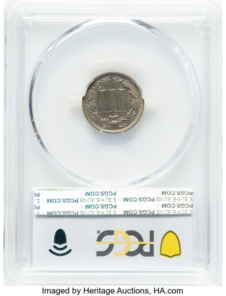 1889 3cN AU55 CAC thumbnail 6