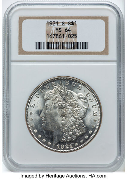1921-S $1  Clashed Dies, VAM-29A MS thumbnail 4