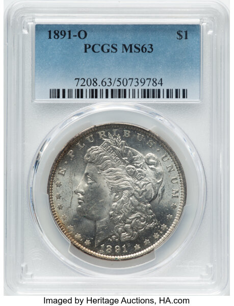 1891-O $1  Clashed Dies, VAM-14A MS thumbnail 9
