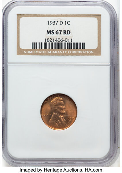 1937-D 1c MS RD thumbnail 3