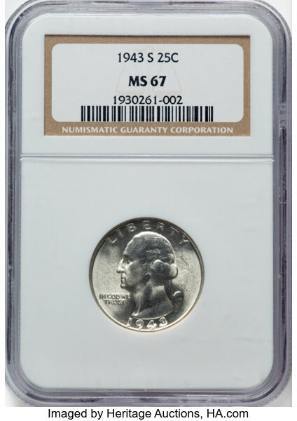 1943-S 25c MS thumbnail 4