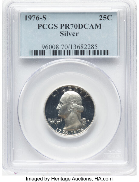 1976-S 25c Silver PR DCAM thumbnail 3