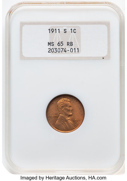 1911-S 1c MS RB thumbnail 3