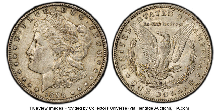 1896-O $1  Clashed Dies, VAM-18A MS thumbnail 3