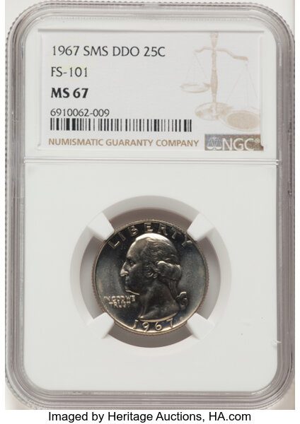 1967 25c Special Mint Set, DDO, FS-101 SMS thumbnail 3