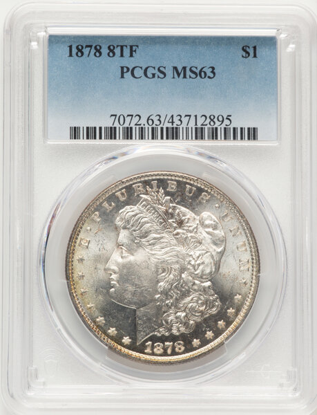 1878 8TF $1  Doubled Date, VAM-18 MS thumbnail 5