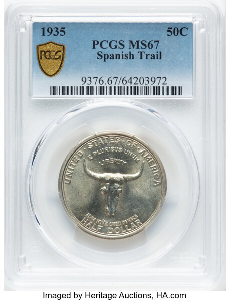 1935 50c Spanish Trail MS67 thumbnail 2