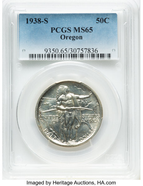1938-S 50c Oregon Trail MS thumbnail 6