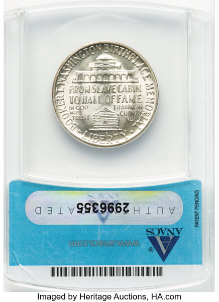 1947-S 50c Booker T. Washington MS66 CAC thumbnail 6