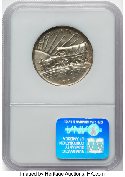 1938 50c Oregon Trail AU50 CAC thumbnail 21