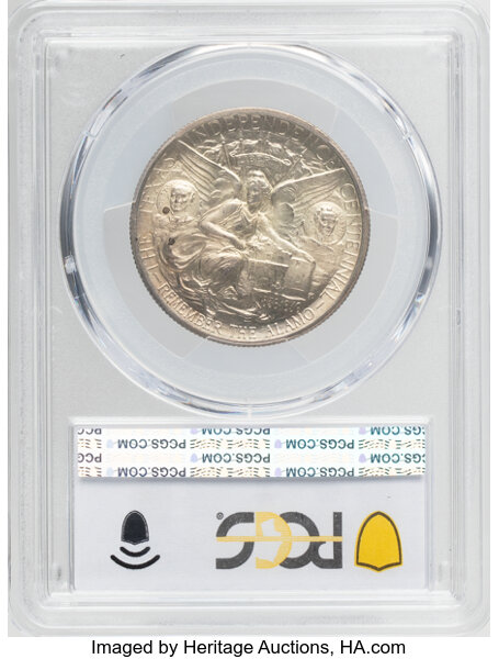 1935 50c Texas MS66 CAC thumbnail 4