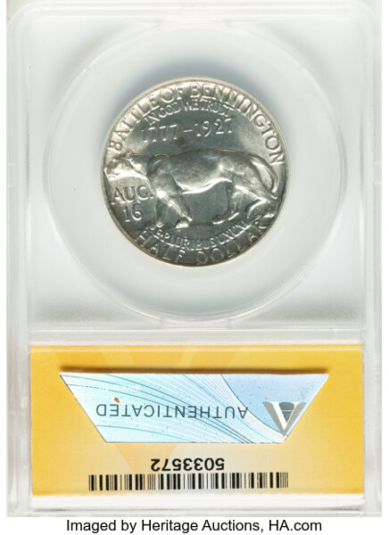 1927 50c Vermont MS62 thumbnail 2