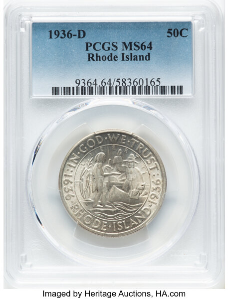 1936-D 50c Rhode Island MS thumbnail 4