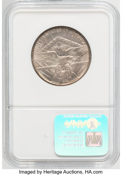 1936-D 50c Arkansas MS65 thumbnail 2