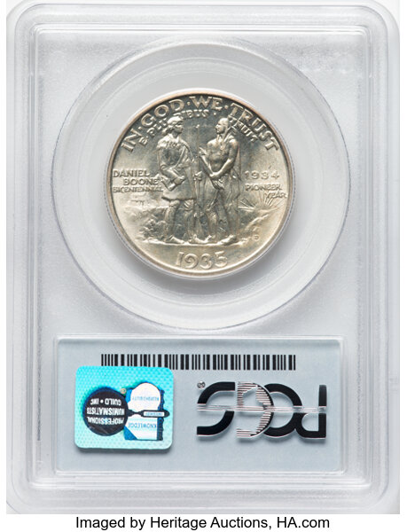 1935/34-D 50c Boone XF45 CAC thumbnail 22