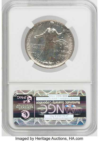 1936 50c Lynchburg MS64 thumbnail 4
