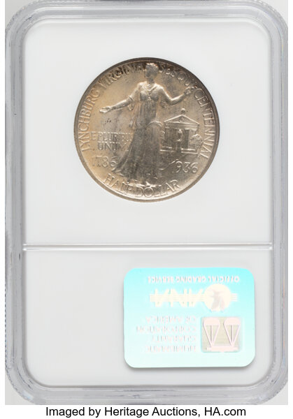 1936 50c Lynchburg MS66 thumbnail 2