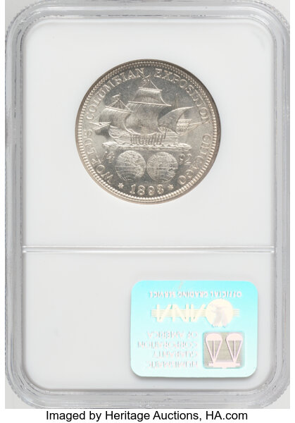 1893 50c Columbian Exposition MS65 thumbnail 2