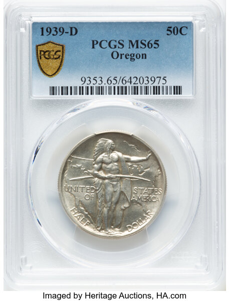 1939-D 50c Oregon Trail XF40 thumbnail 21