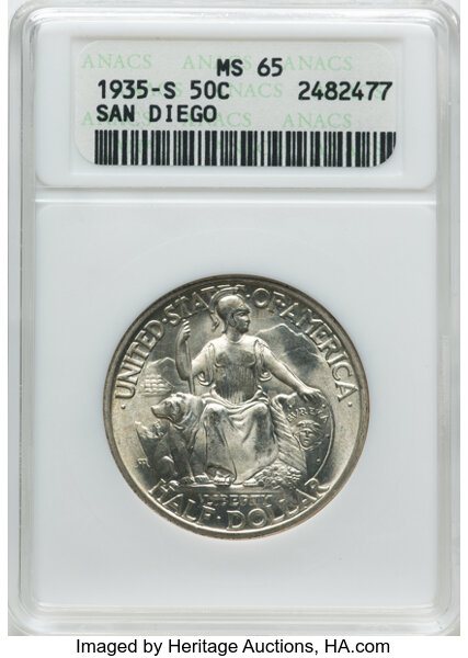 1935-S 50c San Diego Expo MS thumbnail 4